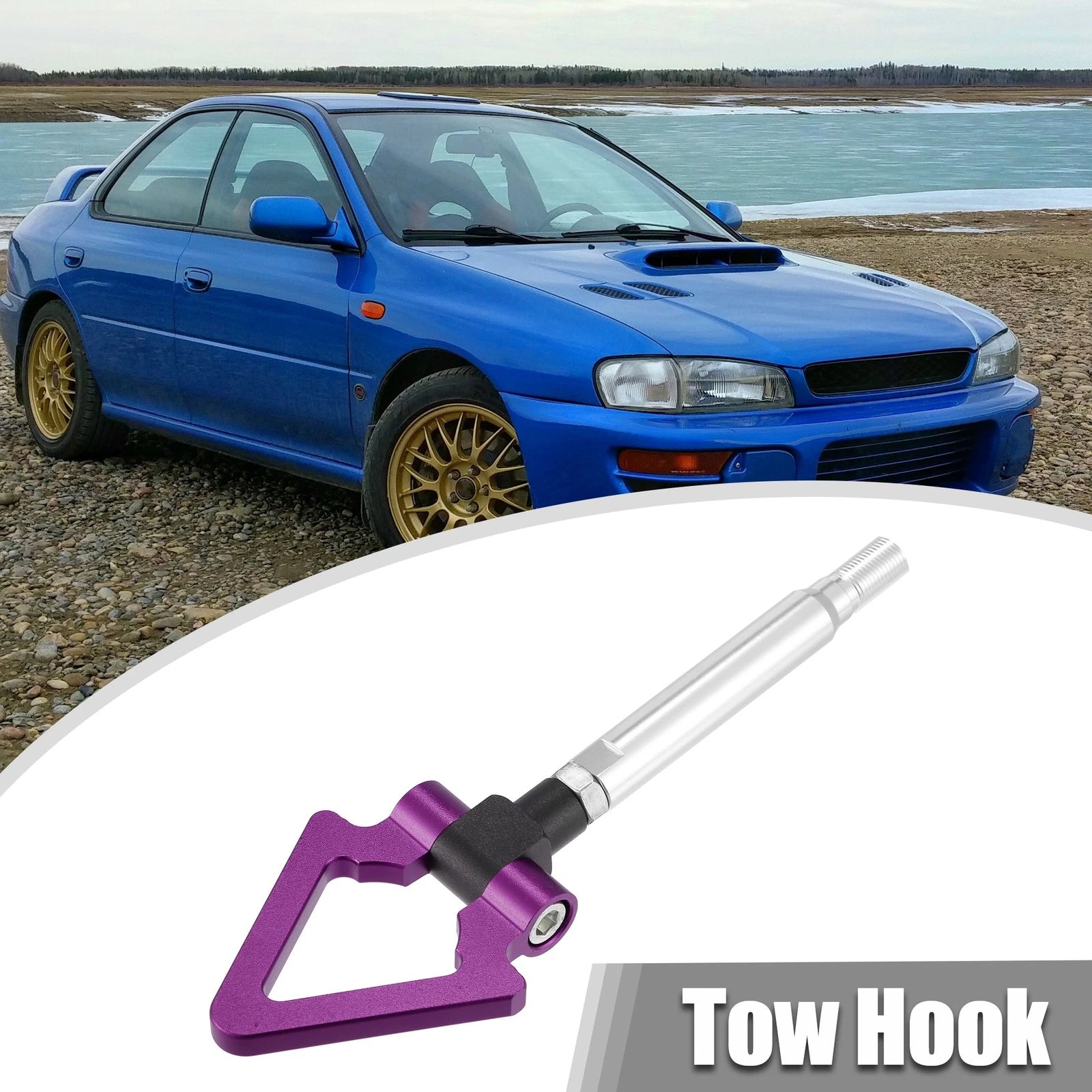 Tow Hook Screw for Subaru BRZ (2013–2021) - Triangle Shape, Purple
