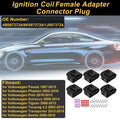Set of 4 Ignition Coil Connector Plugs for Volkswagen Passat (No. 4B0973724)