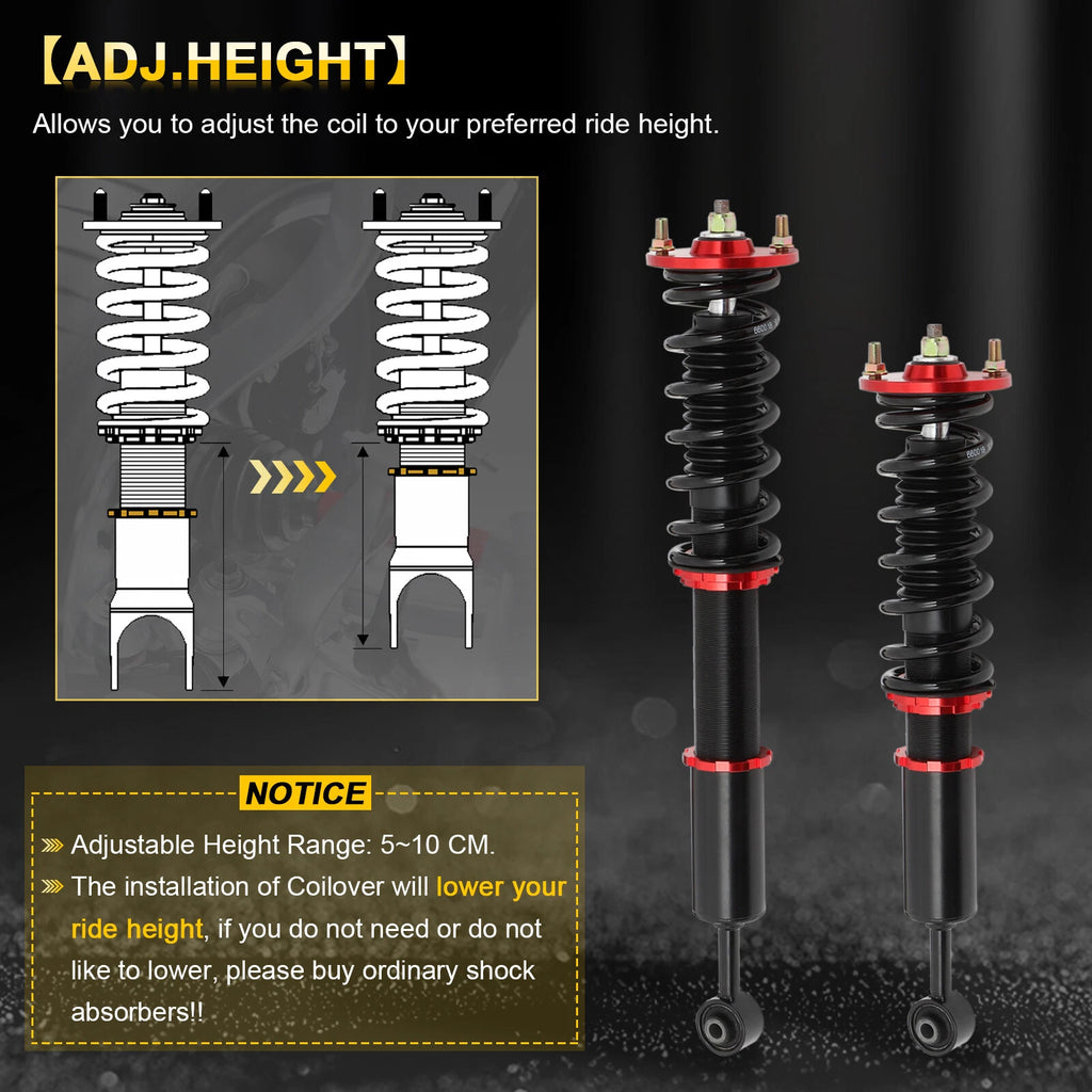 Coilover Shocks Struts Kit for Honda Accord (2003–2007) Acura (2004–2008)