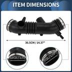 Intake Hose Tube with Clamps for Toyota Tacoma (1995–2000) Black