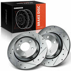 Rear Drilled Brake Rotors for BMW X3 E83 (2004–2011)