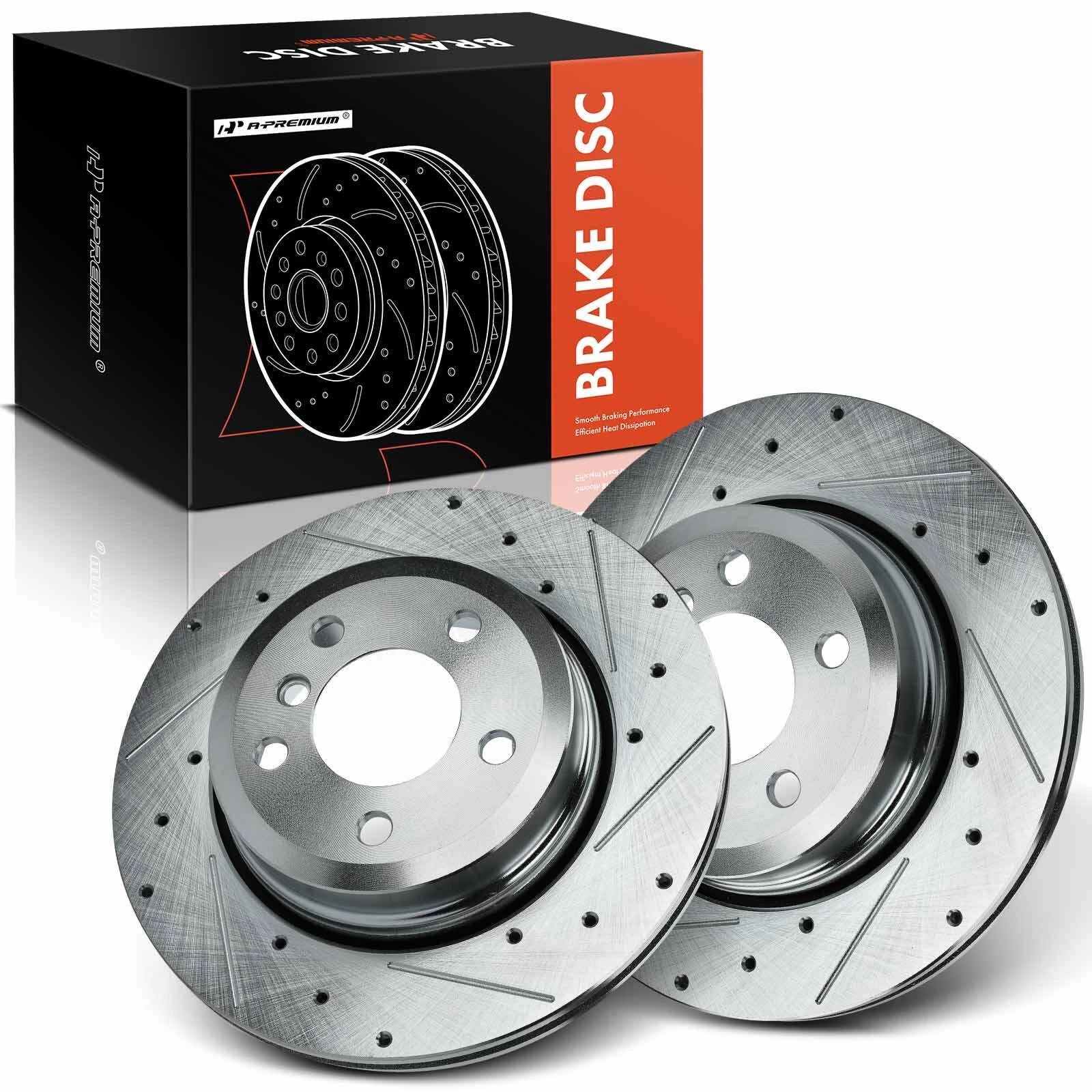 Rear Drilled Brake Rotors for BMW X3 E83 (2004–2011)