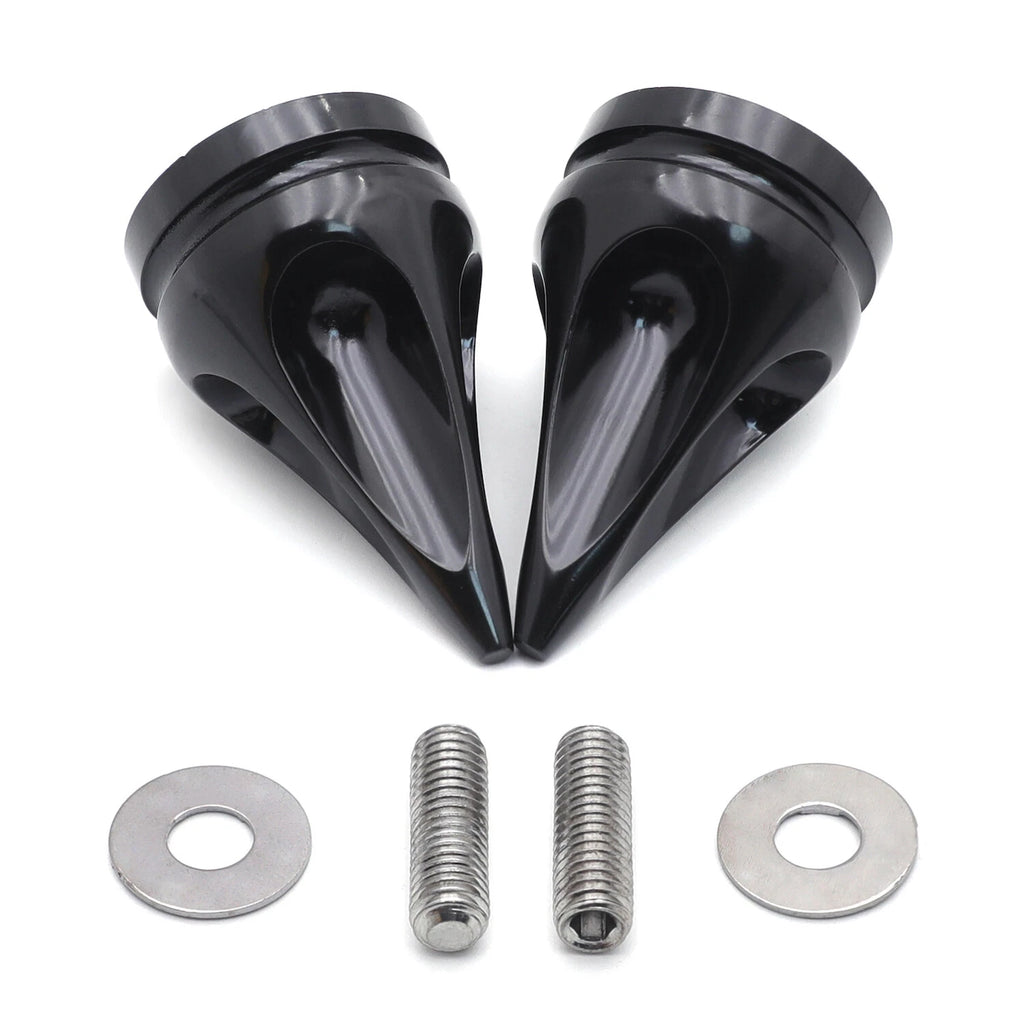 Pair Cone Handle Bar End for Kawasaki Ninja 250 500 ZX14 (1994–2007) Chrome