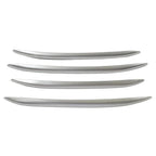 Silver Front Bumper Splitter Fins Spoiler Canards for Benz C-Class (2022-2023)