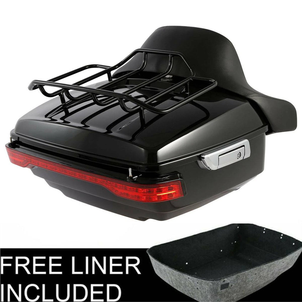 Trunk Backrest Pad Brake Tail Light for Harley Touring Road Glide (2014–2026)