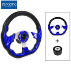 13in Blue Marine Boat Steering Wheel with Hub Adapter for