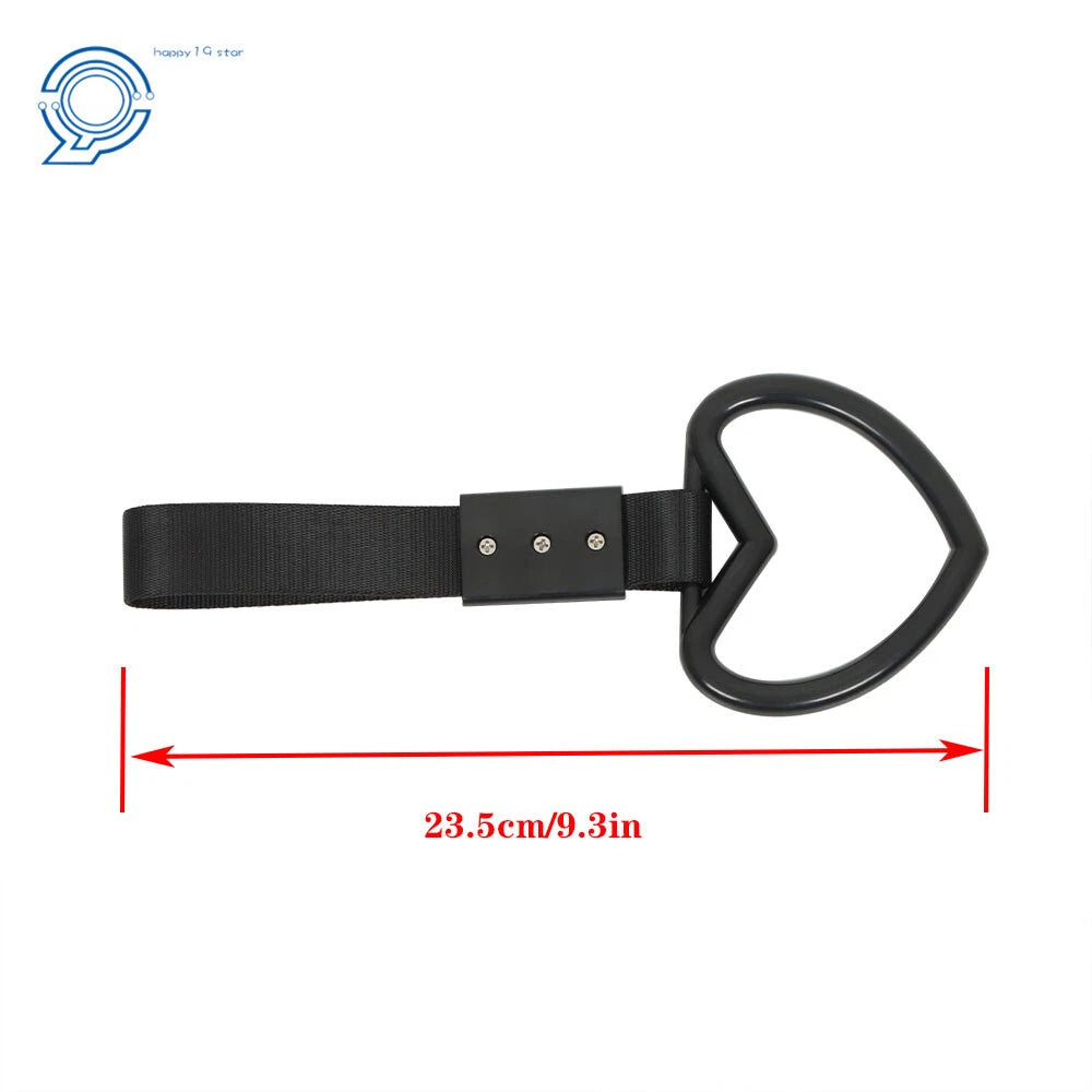 Nylon Handle Strap Charm for Subway Train Bus (Heart Shaped)