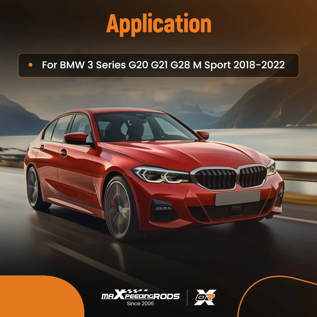 Lower Rear Bumper Lip for BMW 3 Series G20 M Sport (2018–2022) Gloss Black
