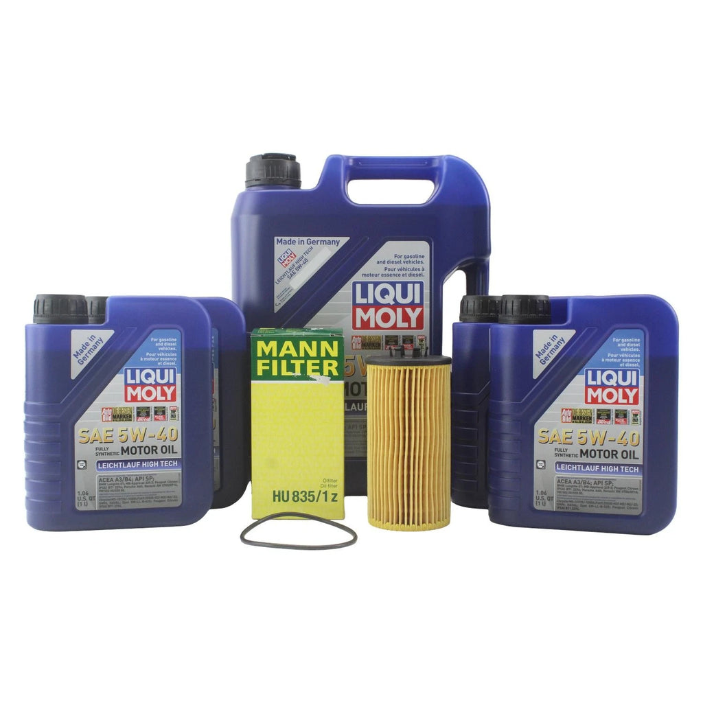 Oil Change Kit for Audi BHF/BNK (9L Liqui Moly 5W-40)