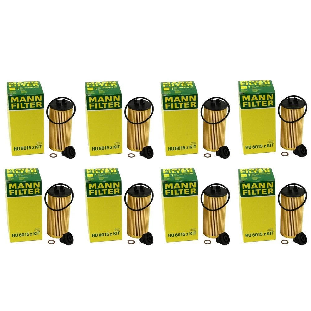 Set of 8 Cartridge Engine Oil Filters for BMW F48 F39 X1 Mini Cooper (2016–2023)
