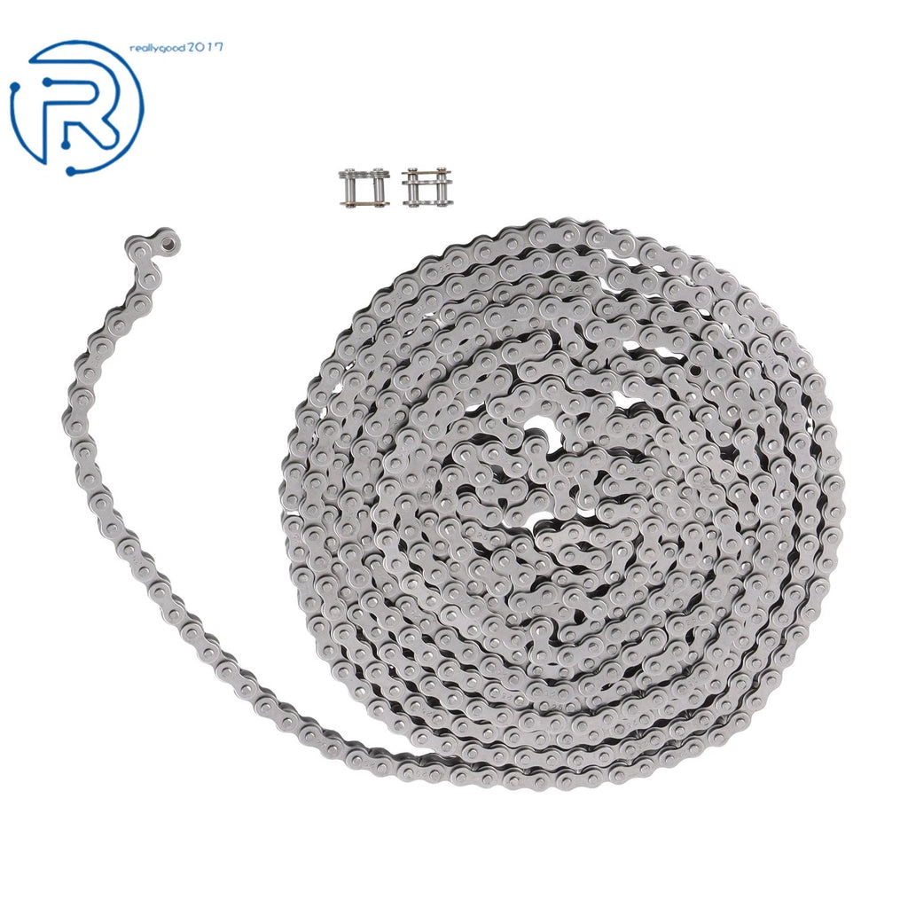10 Feet of 25 Roller Chain for Various Applications