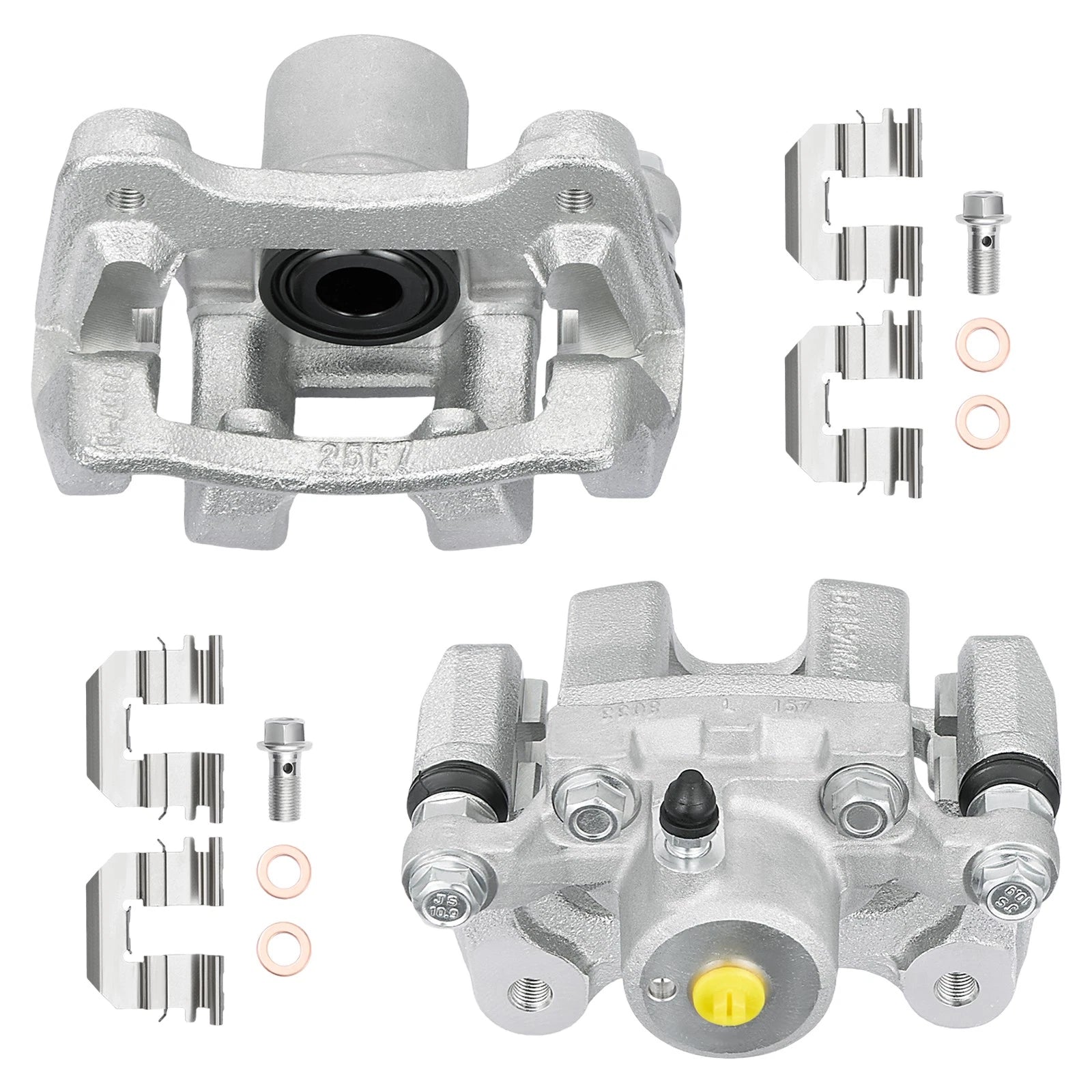 Pair Rear Brake Calipers with Bracket for Kia Optima (2011–2015) 19-B6457