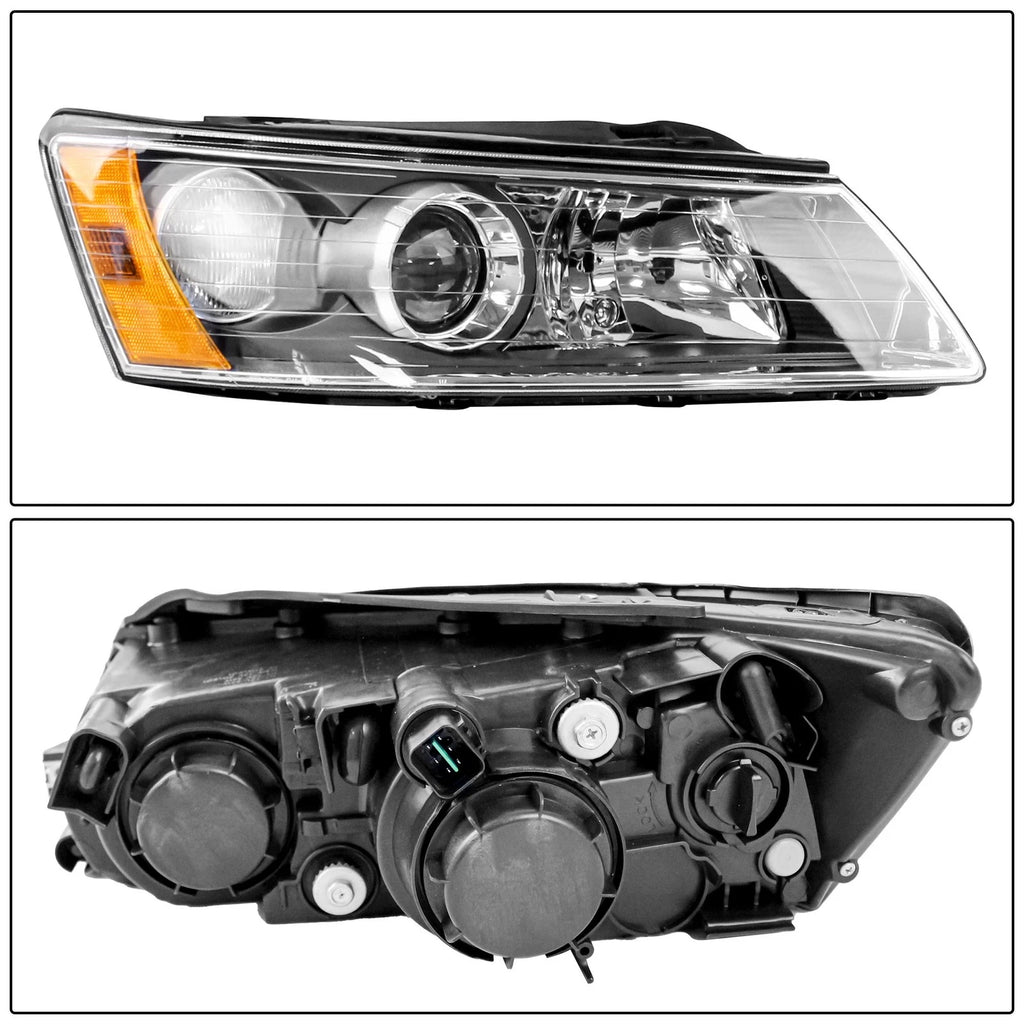 Set of 2 Headlight Assemblies for Hyundai Sonata (2006-2008)