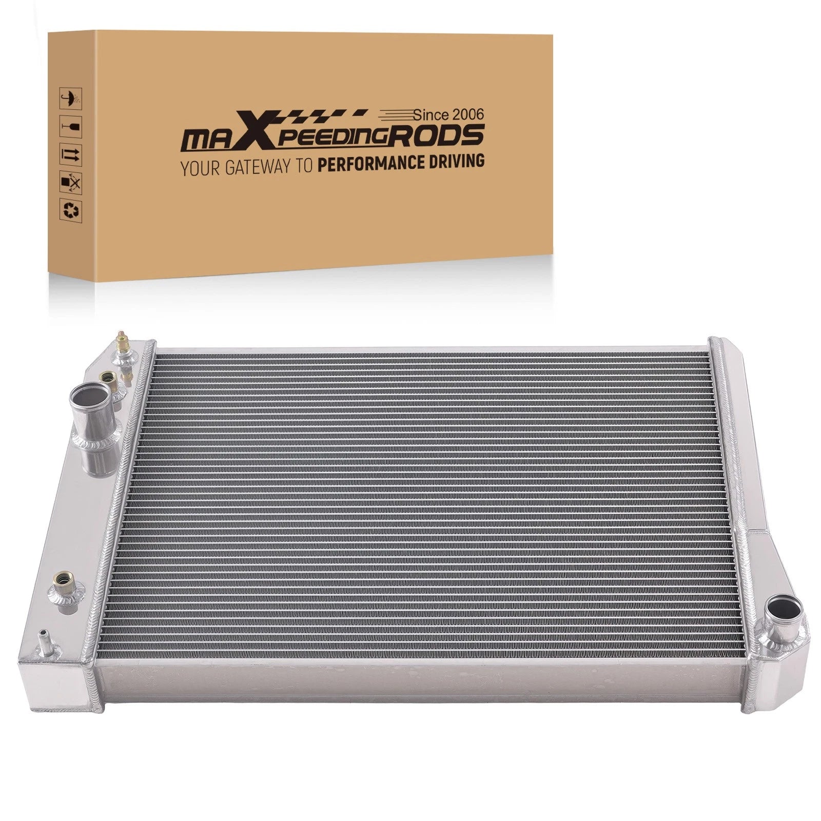 3 Row Aluminum Radiator for Chevy Corvette 5.7L (1991–1996) CC1052 RAD1052