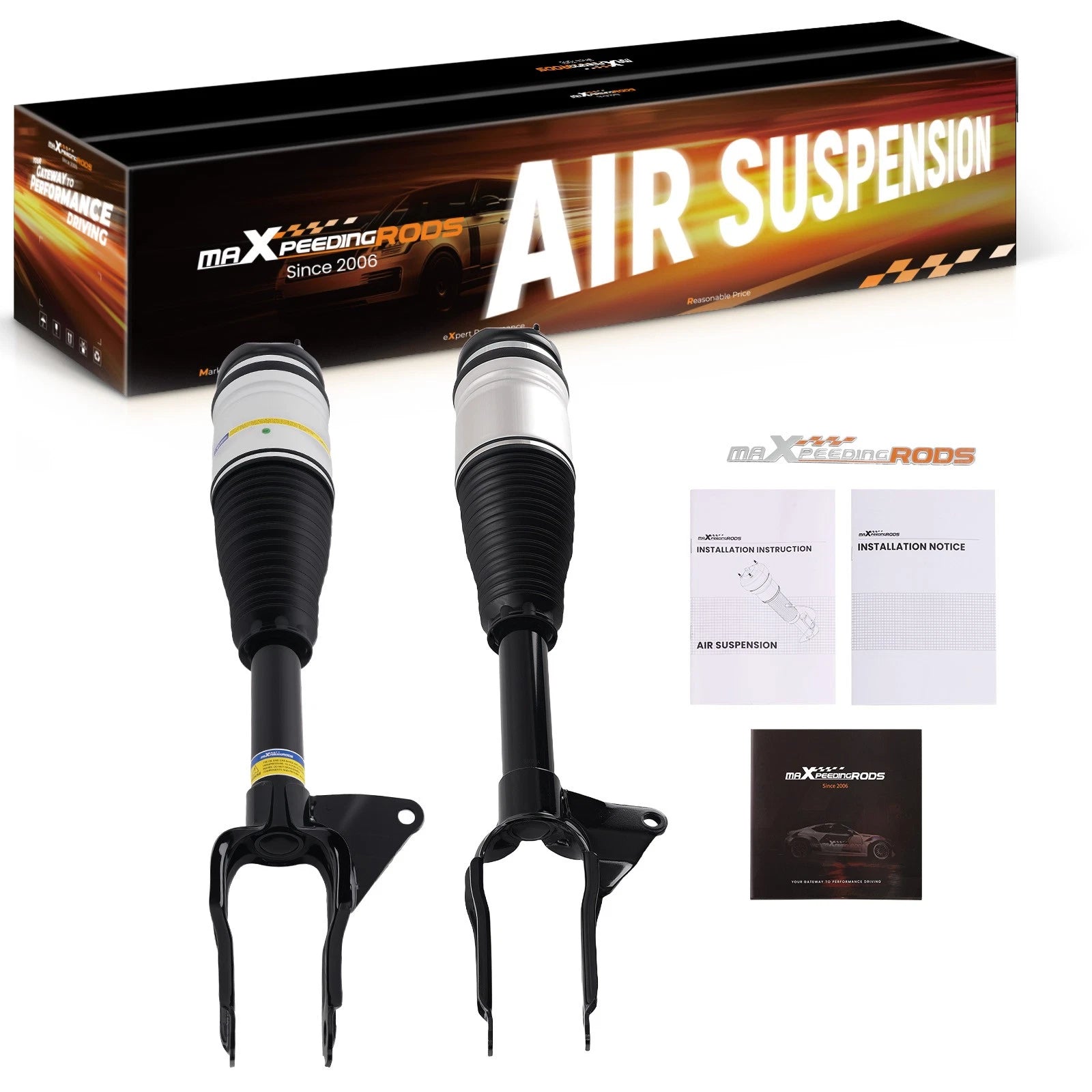 2X Front Air Suspension Spring Struts for Jeep Grand Cherokee SRT8 (2016–2022)