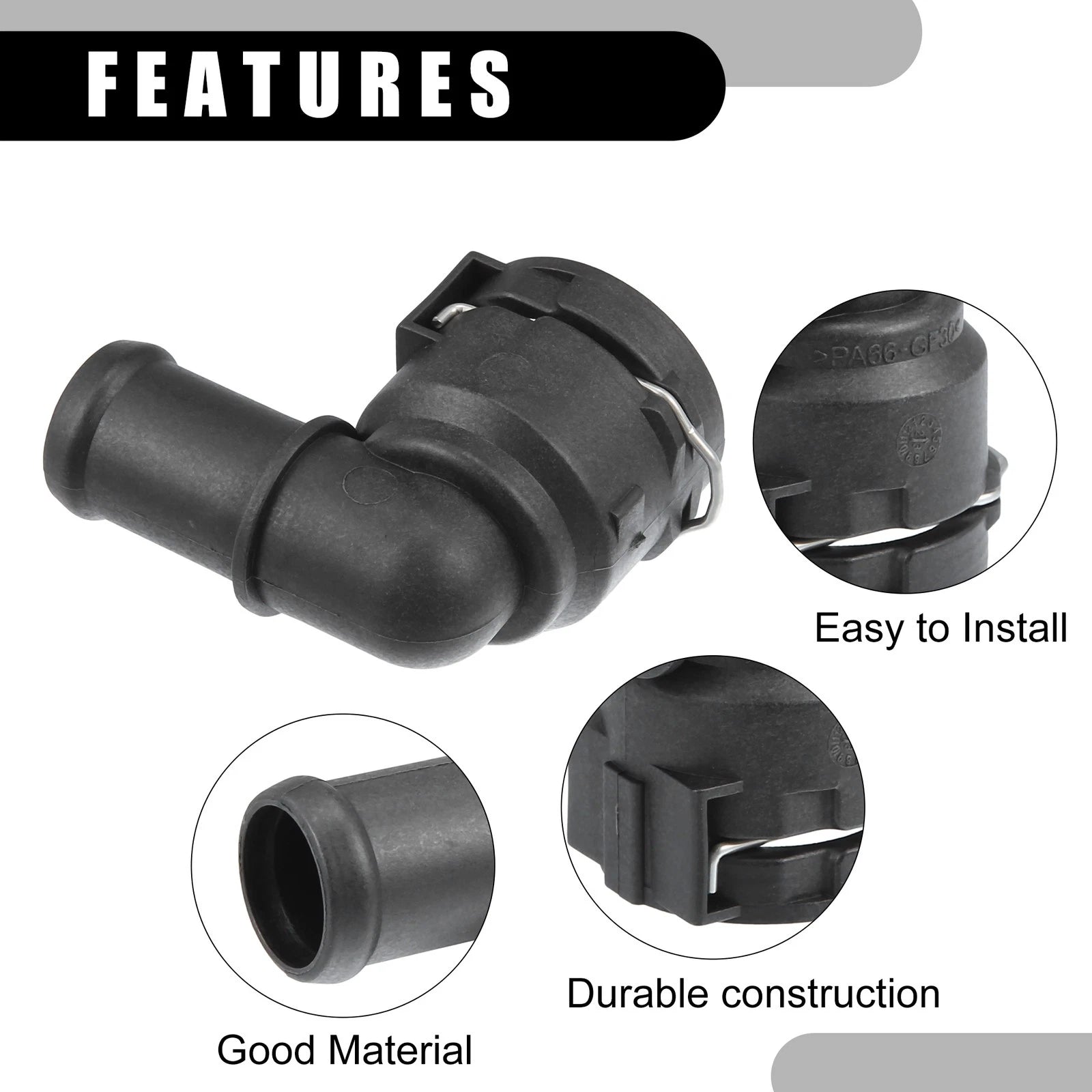Upper Radiator Coolant Connector Pipe No. 1K0122291H for Volkswagen Passat 