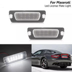 Pair of LED License Plate Lights for Maserati GranTurismo GranCabrio (2007–2019)