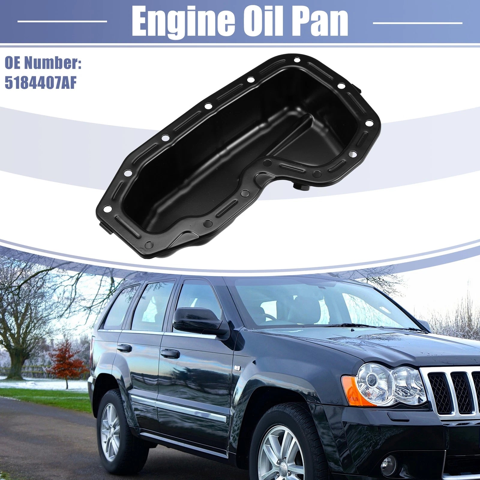 Engine Oil Pan No. 5184407AF for Dodge Durango (2011–2023) & Ram 1500 (2013–2018)