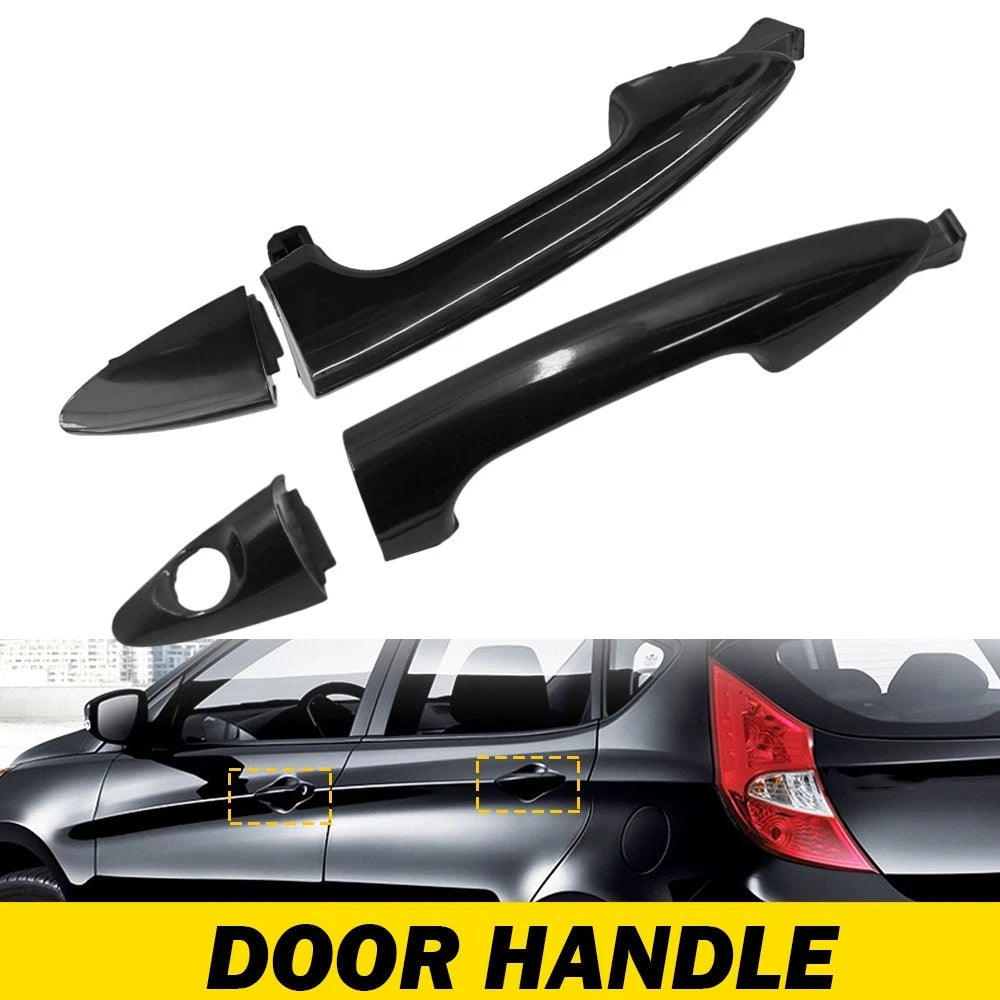 Exterior Door Handle for Hyundai Accent (2012–2017) 2PCS LH Black