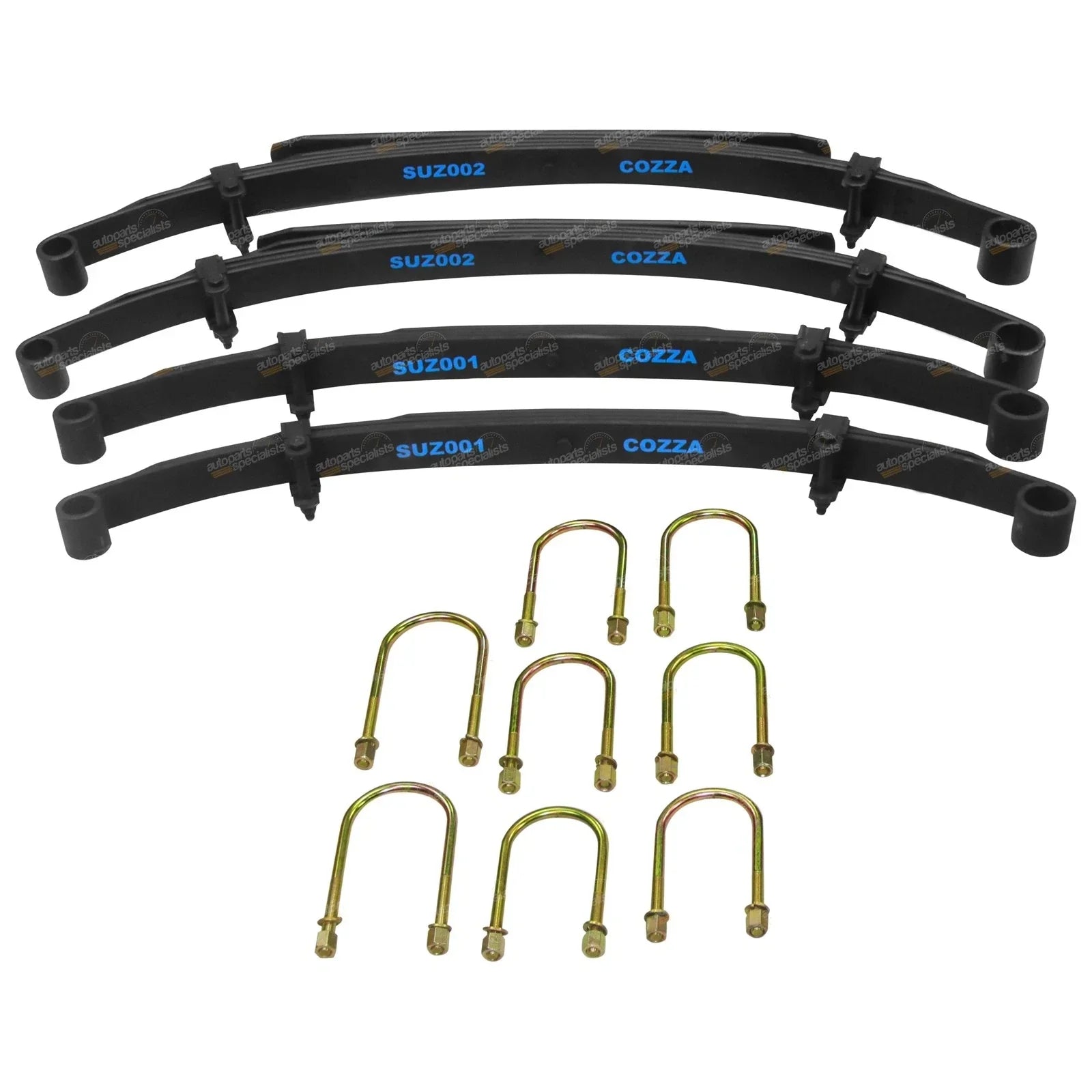 Front + Rear 2in Raised Leaf Springs for Suzuki Sierra Maruti (1974-2000)