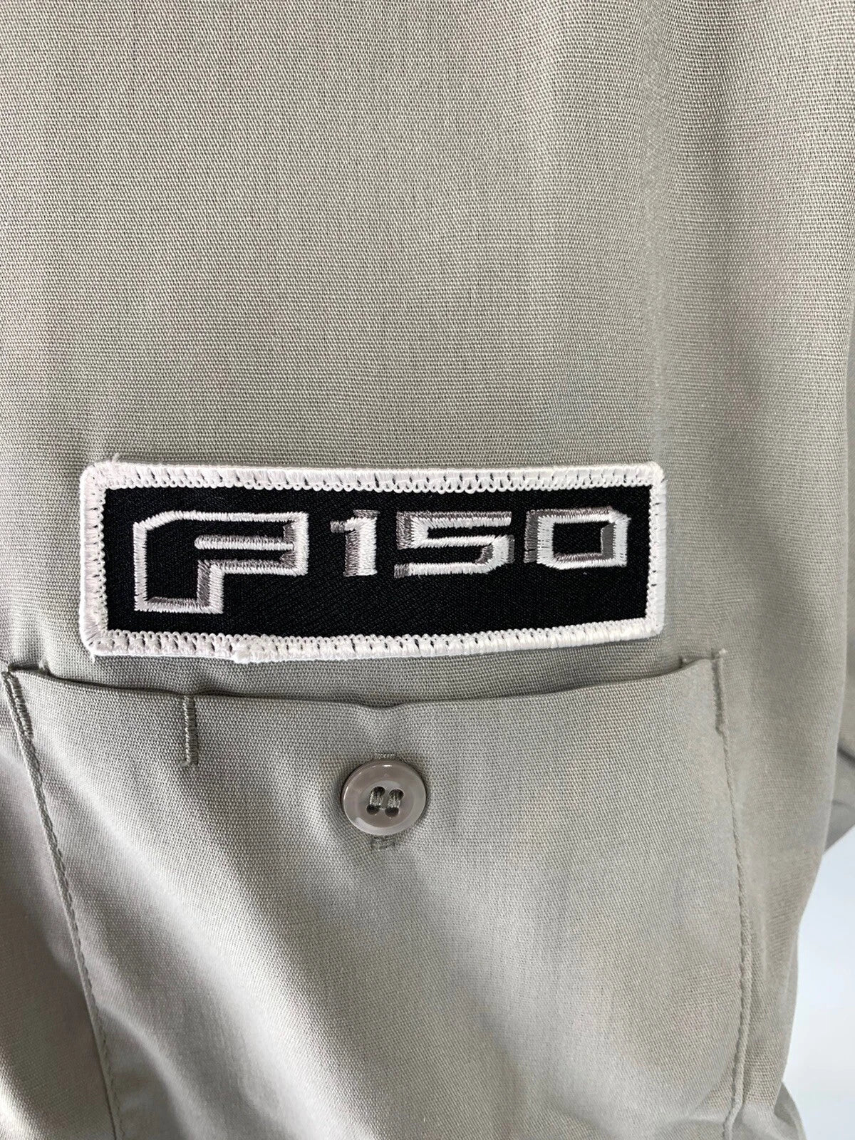 Mechanic Style Button Up Shirt for Ford F150 Owners (Gray Blue) (2011–2024)