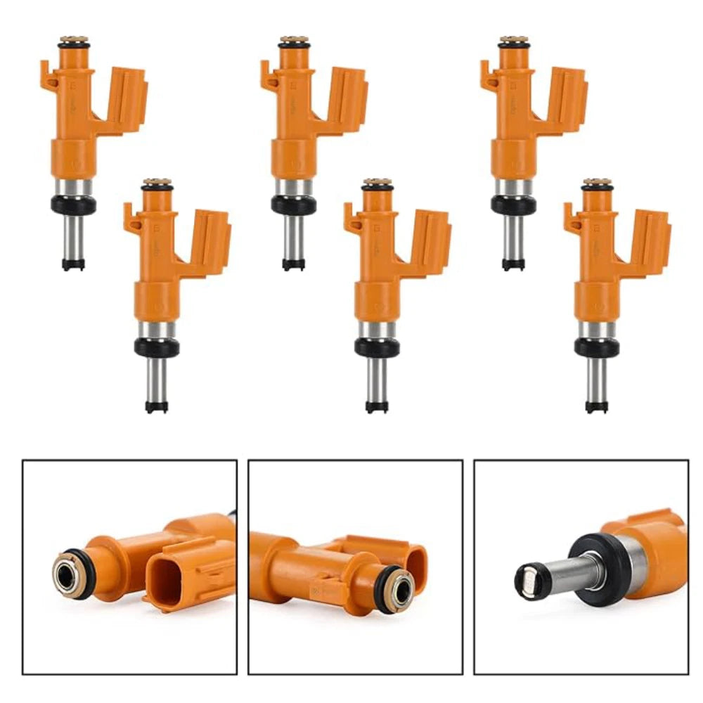 6X Fuel Injectors for Toyota Tacoma Camry Sienna Lexus RX350 IS350 (2013–2019)