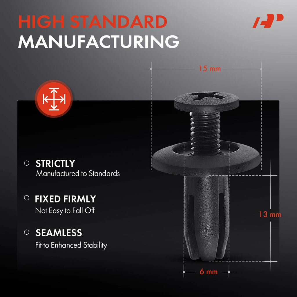 30x Fender Skirt Bumper Rivet Clips for Honda