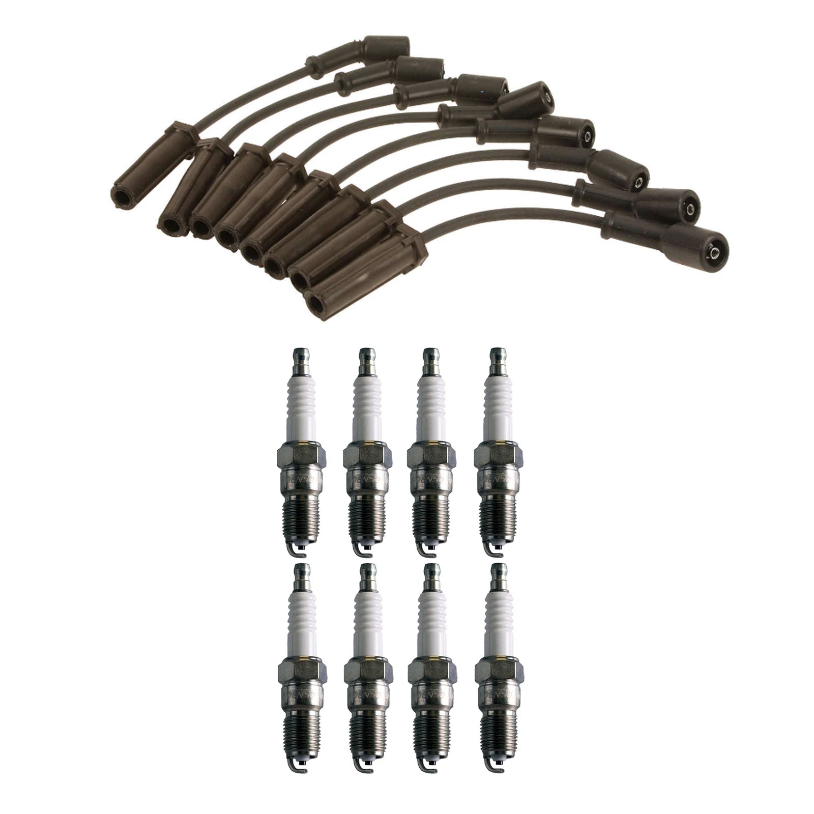 Denso Wire Set & 8 U-Groove Spark Plugs for Chevy GMC V8 (2000–2023)