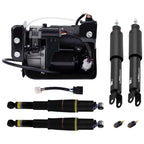 4x Air Suspension Shocks + Air Pump for Cadillac Escalade, Suburban, GMC (2000–2020)