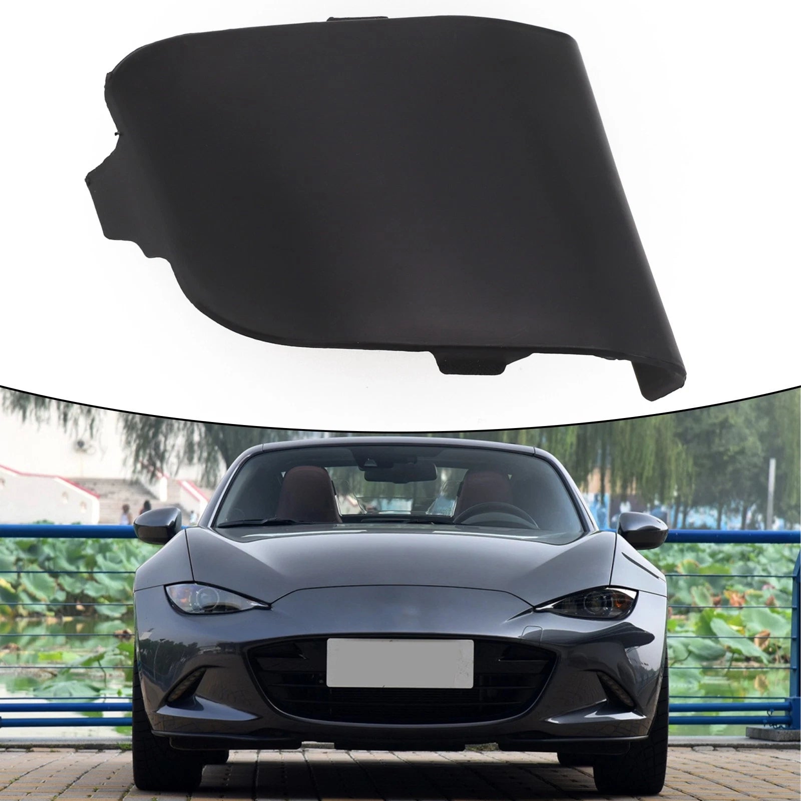 Hook Eye Cover for Mazda MX-5 (N243-50-A11-BB) Unpainted/Black