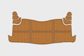 Swim Platform Pad for Maxum 4100 SCR (1998–1999) EVA Foam Teak Deck Flooring