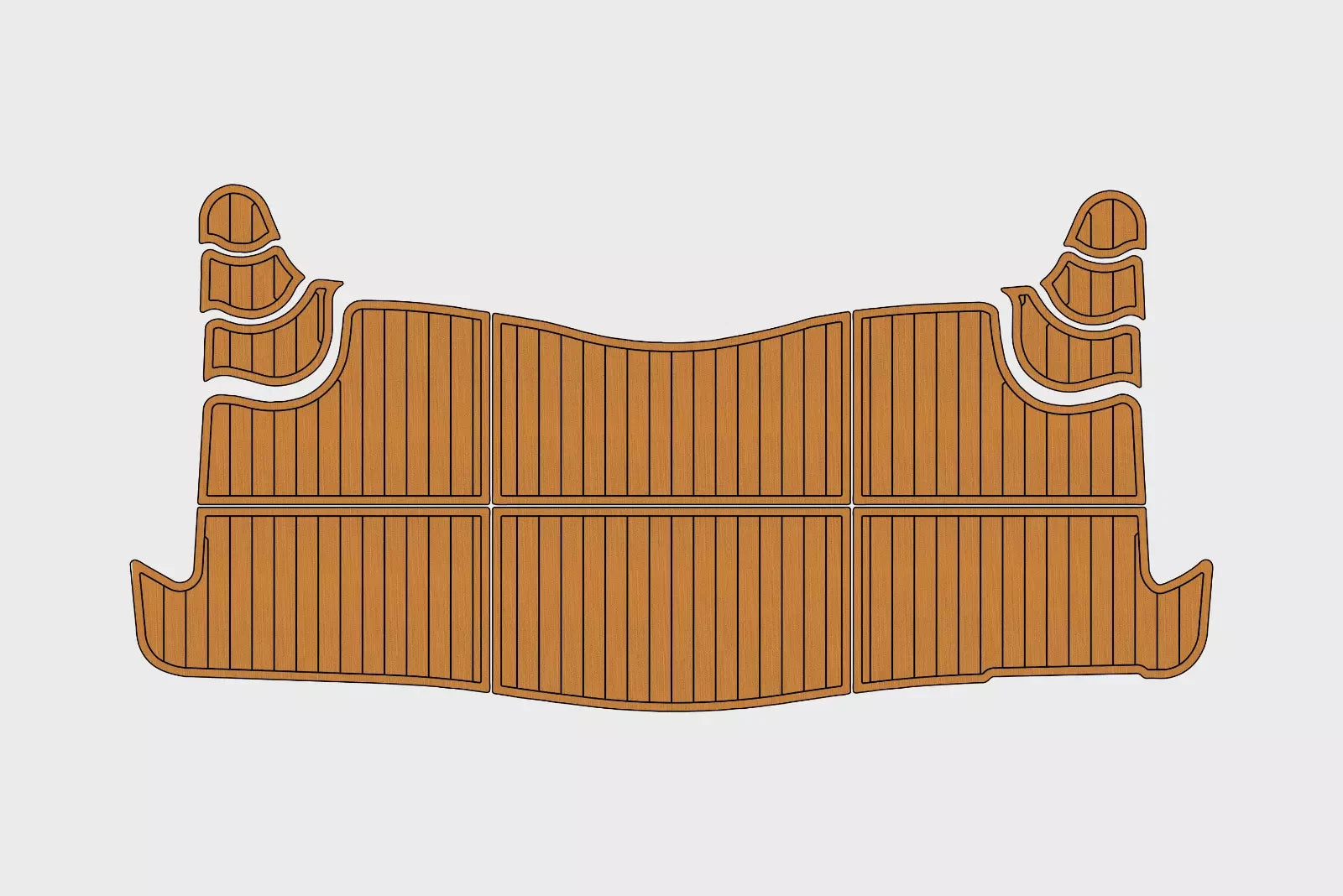 Swim Platform Pad for Maxum 4100 SCR (1998–1999) EVA Foam Teak Deck Flooring