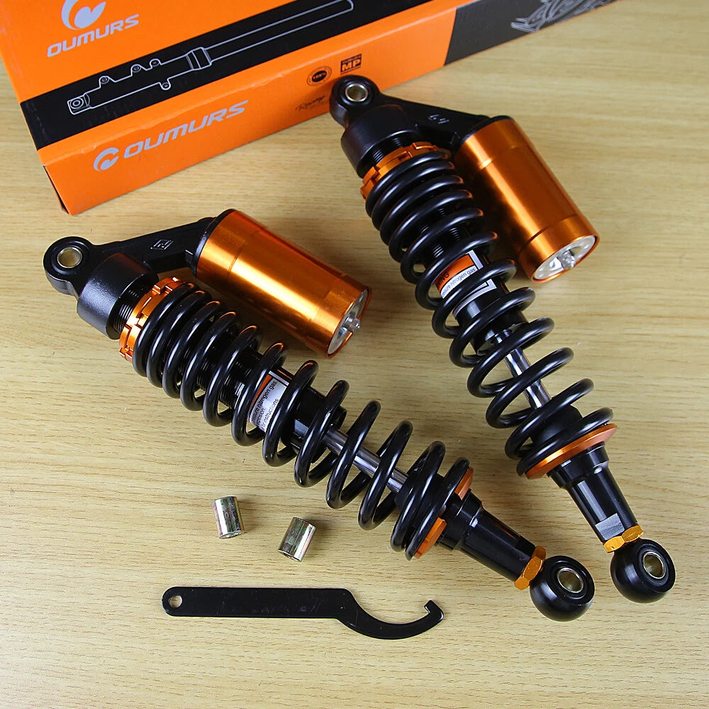 Rear Air Shock Absorbers for Honda Kawasaki Yamaha Motorcycle (13.5")