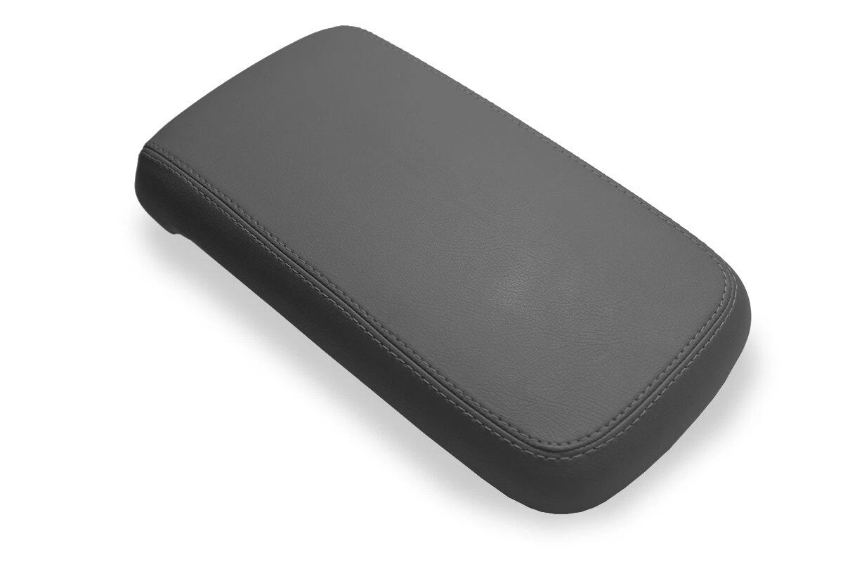 Leather Console Lid Armrest Cover for Chevrolet Colorado (2015–2022) Dark Gray