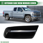 Left Rearview Mirror Cap for Chevrolet Silverado 1500 (No. 84830450) Gloss Black