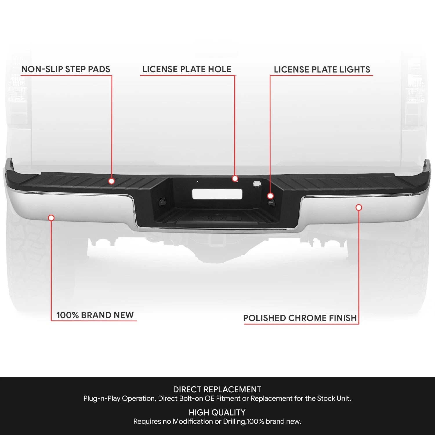 Full LED Third Tail Brake Light for Chevy Equinox (2007–2009)