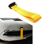 Tow Strap Belt Rope for Universal Car Front/Rear Bumper - Yellow