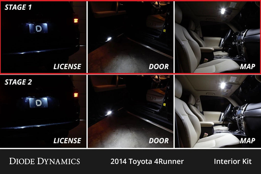 Stage 1 Interior LED Kit Cool White for Toyota 4Runner (2010–2024)