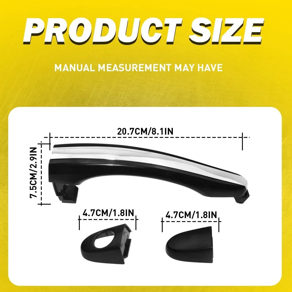2X Exterior Door Handle for Hyundai Azera (2006–2011) 836523L000