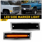 Smoked LED Side Marker Lights for Chevy K5 Blazer/Suburban C10/C20/C30 (1981–1991)