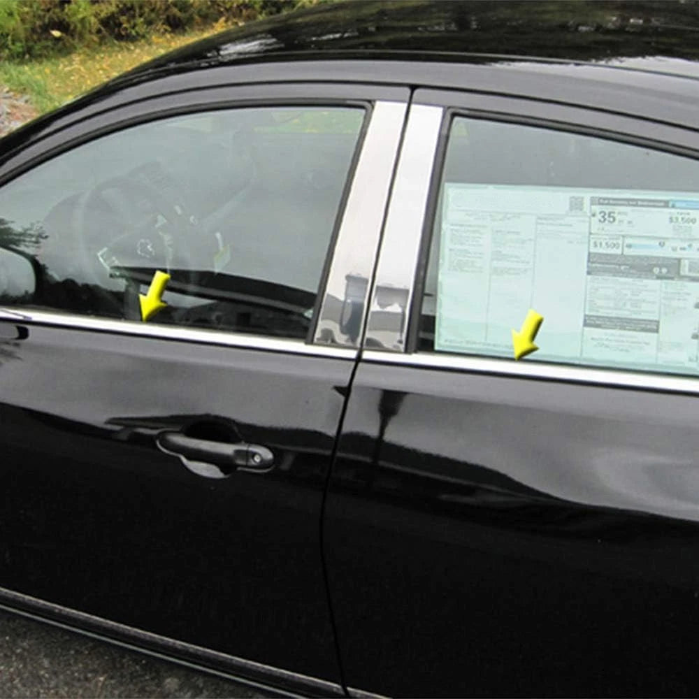 4pc Stainless Steel Window Sill Trim Replacement for Nissan Versa (2012–2019)