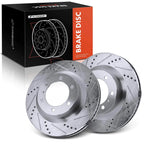 Front Side Drilled Brake Rotor for Toyota 4Runner & Lexus GX460 (2010-2021)