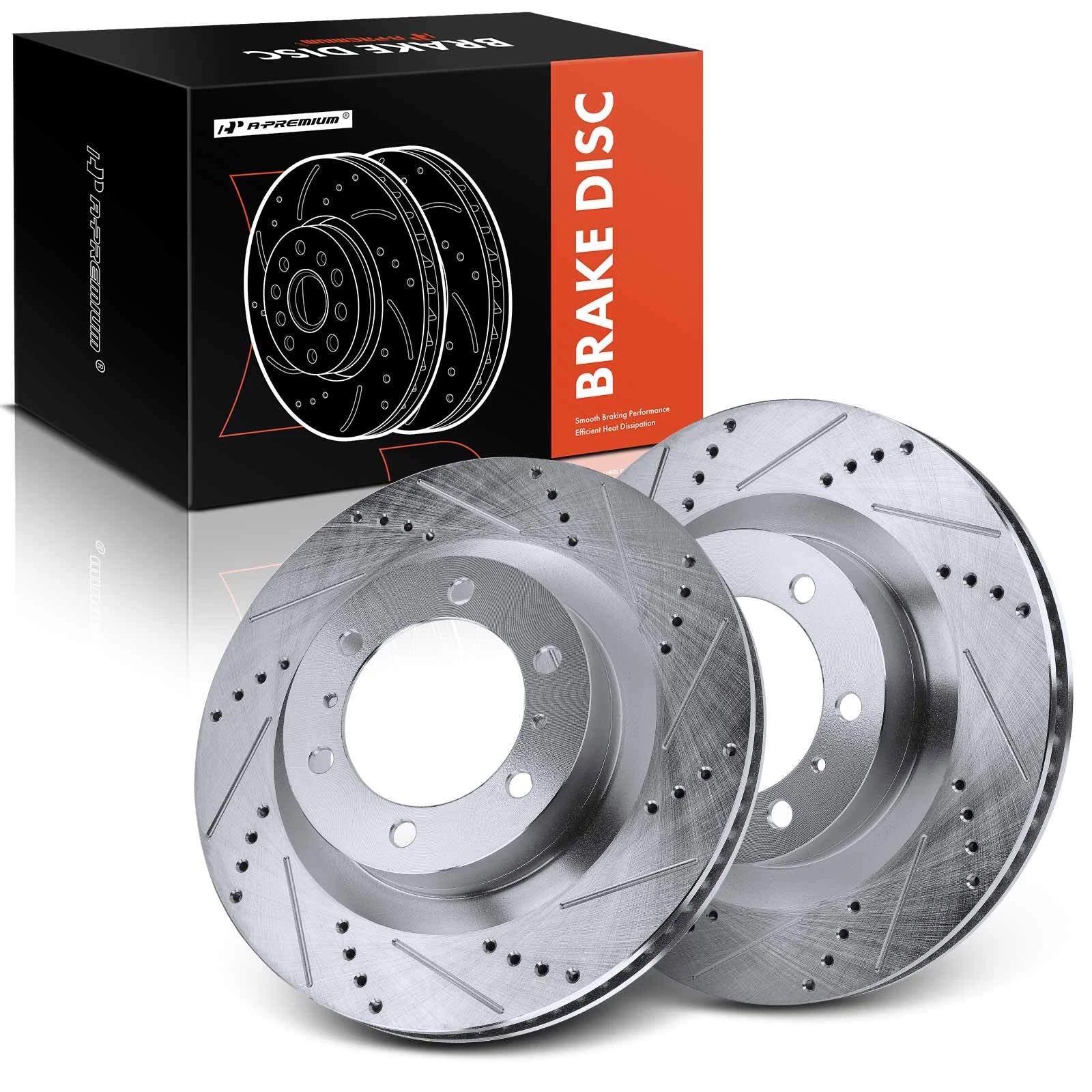 Front Side Drilled Brake Rotor for Toyota 4Runner & Lexus GX460 (2010-2021)