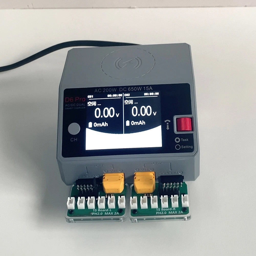 RC Battery Adapter for HOTA D6Pro (1S, PH2.0, BT2.0 Connectors)