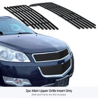Upper Stainless Black Billet Grille Insert for Chevy Traverse (2009-2012)