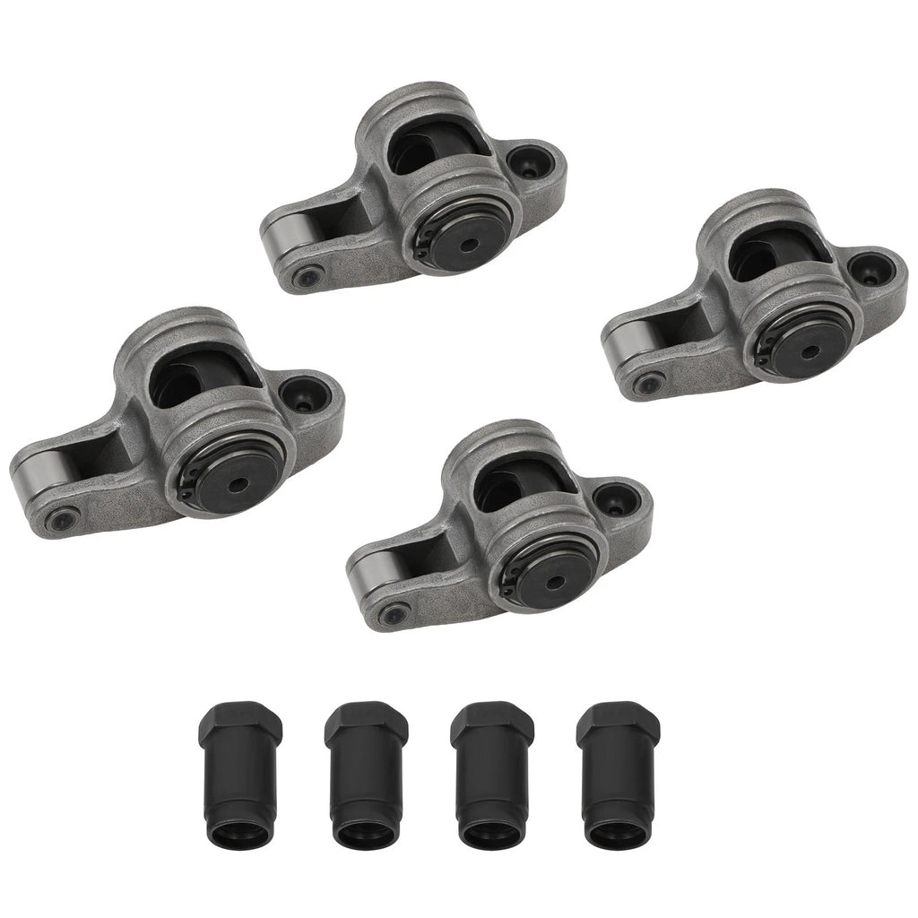 Set of 16 Stainless Steel Roller Rocker Arms for Chevrolet SBC 305 350 383