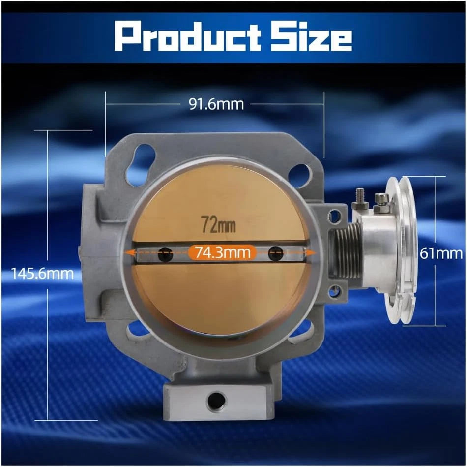 Throttle Body for K-Series RBC PRB Intake Manifold (Fits Various Models)