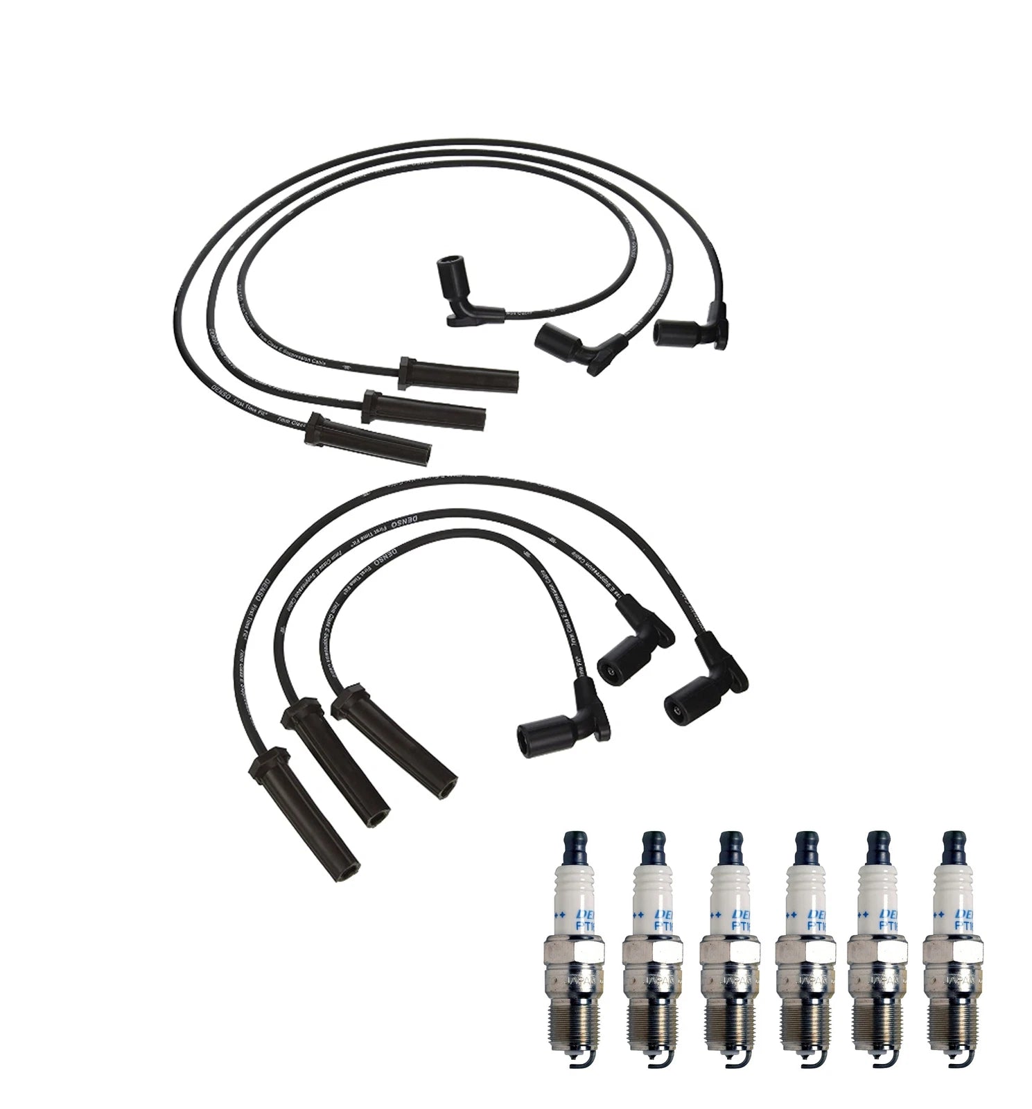 Denso Wire Set & 6 Double Platinum Spark Plugs for Chevy 3.5 V6
