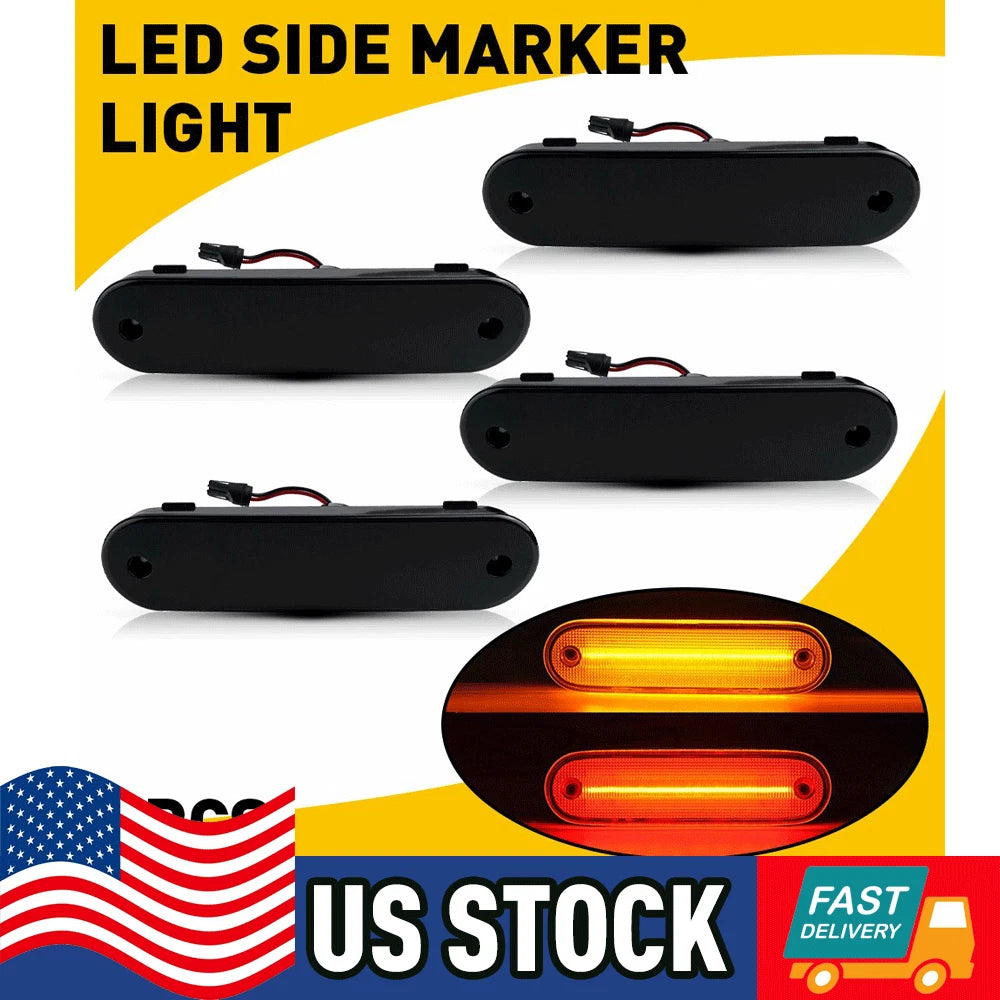 Set of 2 Clear Side Marker Lights for Mazda Miata MX-5 (1990–1997)