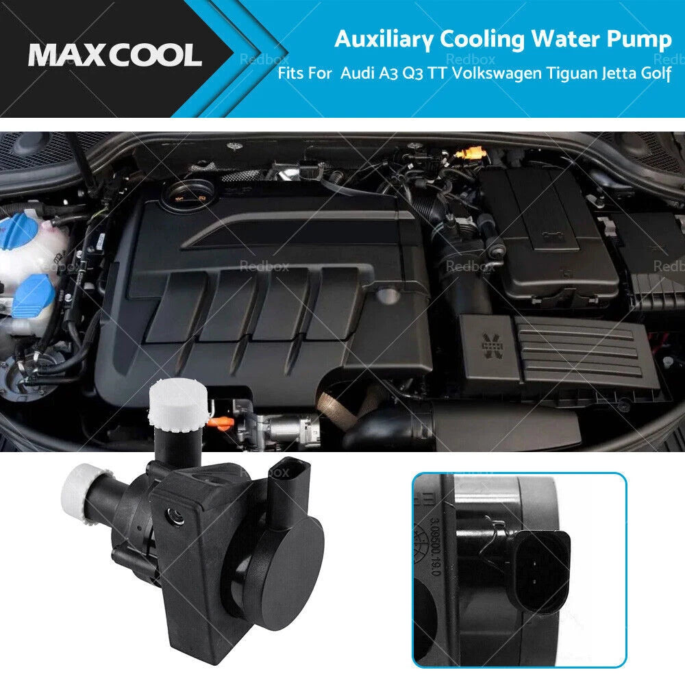 Auxiliary Cooling Water Pump 1K0965561J for Audi A3 Q3 TT VW Jetta Golf (2006–2020)